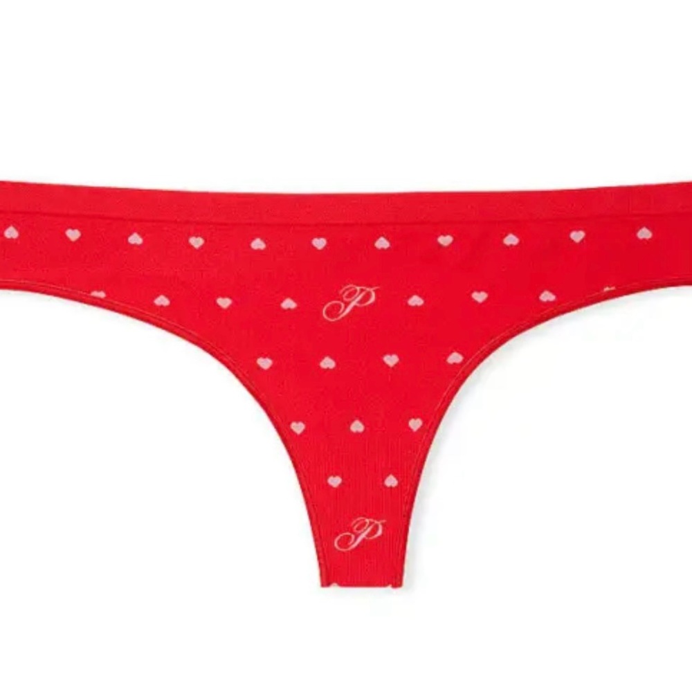 Victoria's Secret Sexy PINK Thong Pantie Seamless Stretch Red XS S M L XXL